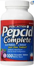 Pepcid Complete Dual Action Berry Flavor Chewable Tablets, 100 ct