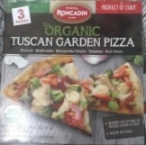 Roncadin Organic Tuscan Garden Pizza, 3 ct, 18.8 oz