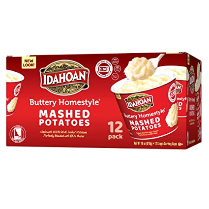 Idahoan Mashed Potato Cups 12-1.5 oz