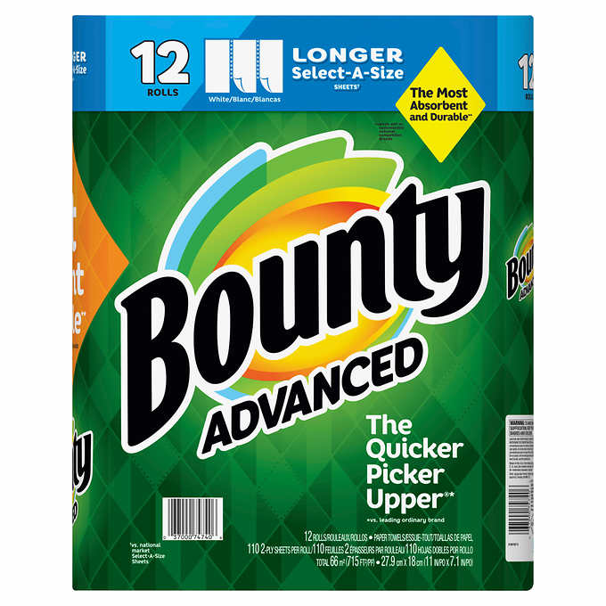 Bounty Advanced Select-A-Size Paper Towels 12 ct