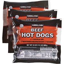 Kirkland Signature Beef Hot Dogs 3-1.5 lbs
