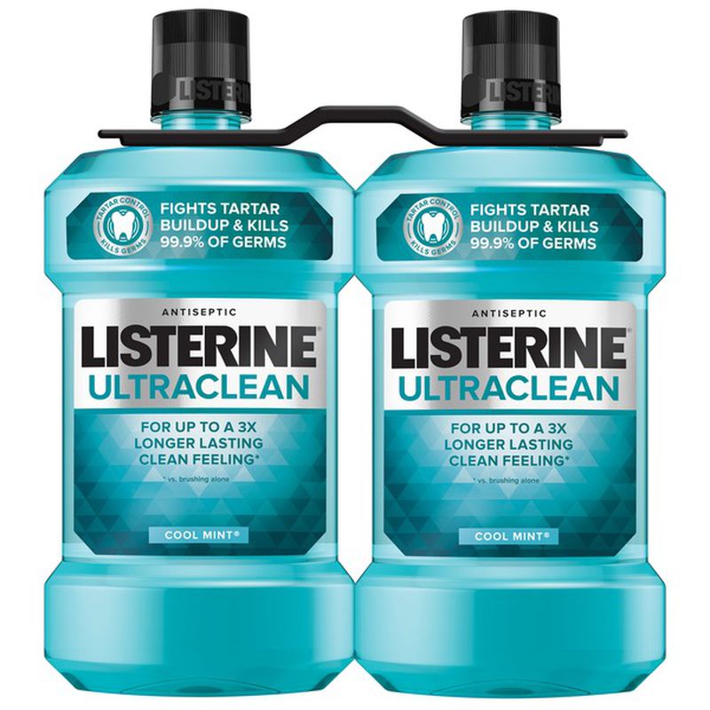 Listerine Ultraclean Mouthwash 2-1.5 L