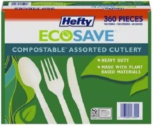 Hefty Ecosave Compostable Cutlery 360 ct