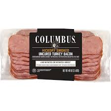Columbus Smoked Turkey Bacon 4-10 oz