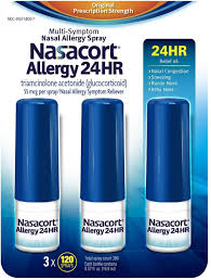 Nasacort Allergy 24 hr Spray, 3 x 120 Sprays