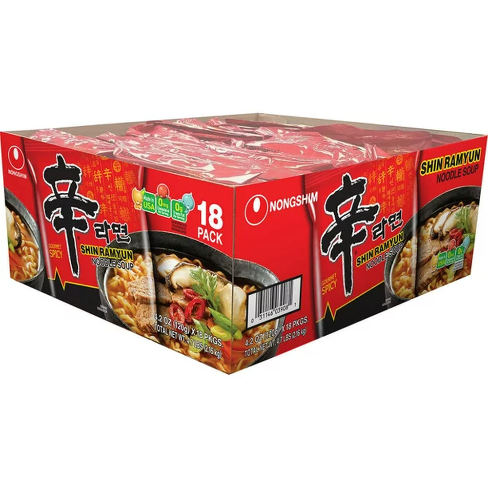 Nong Shim Spicy Ramyun 18-4.2 oz