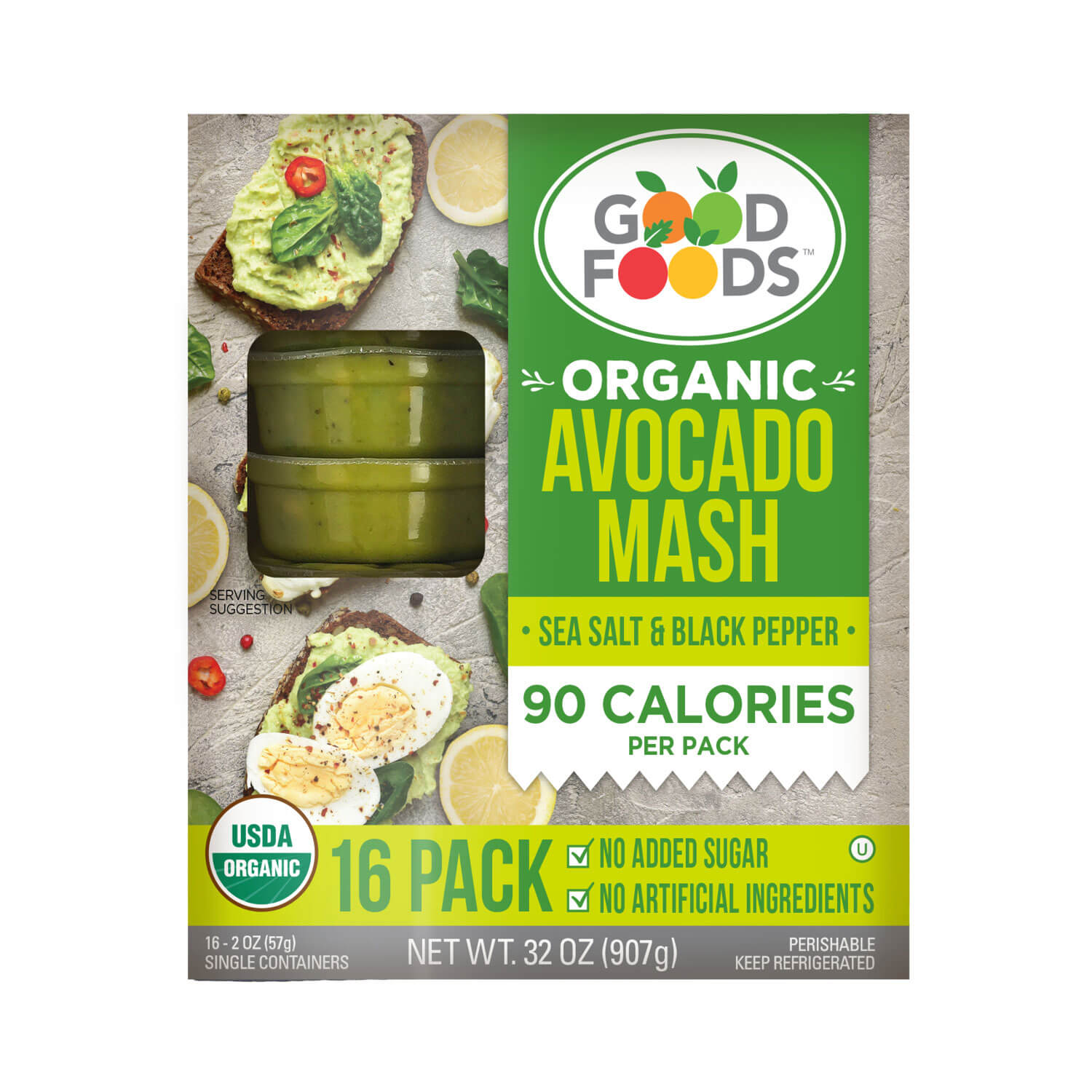 Good Foods Organic Avocado Mash 16-2 oz