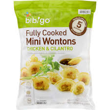 Bibigo Fully Cooked Mini Chicken and Cilantro Wontons 48 oz