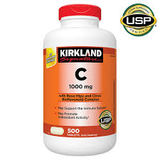 Kirkland Signature Vitamin C 1000MG with Rose Hips 500 ct