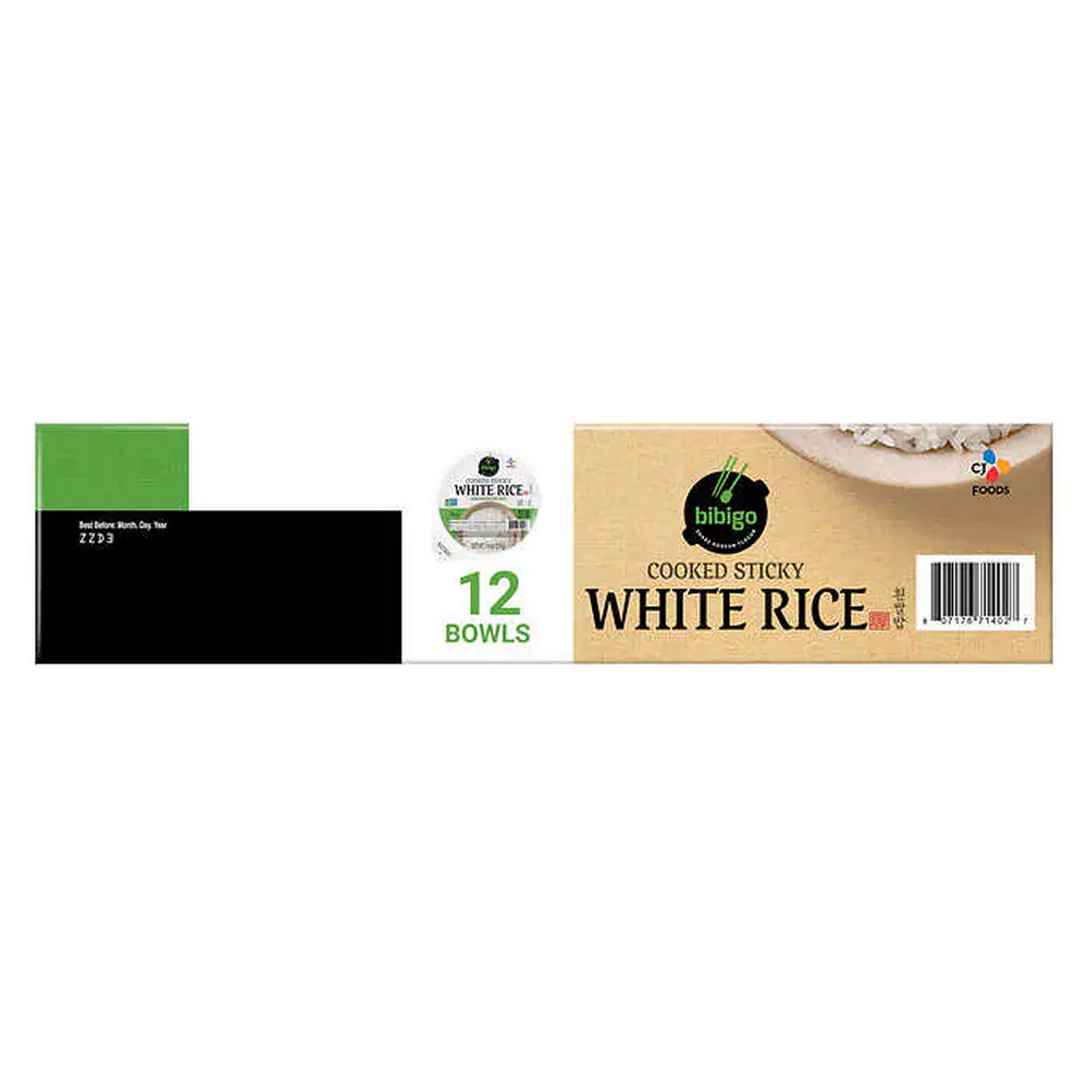 Bibigo Sticky White Rice 12-7.4 oz 