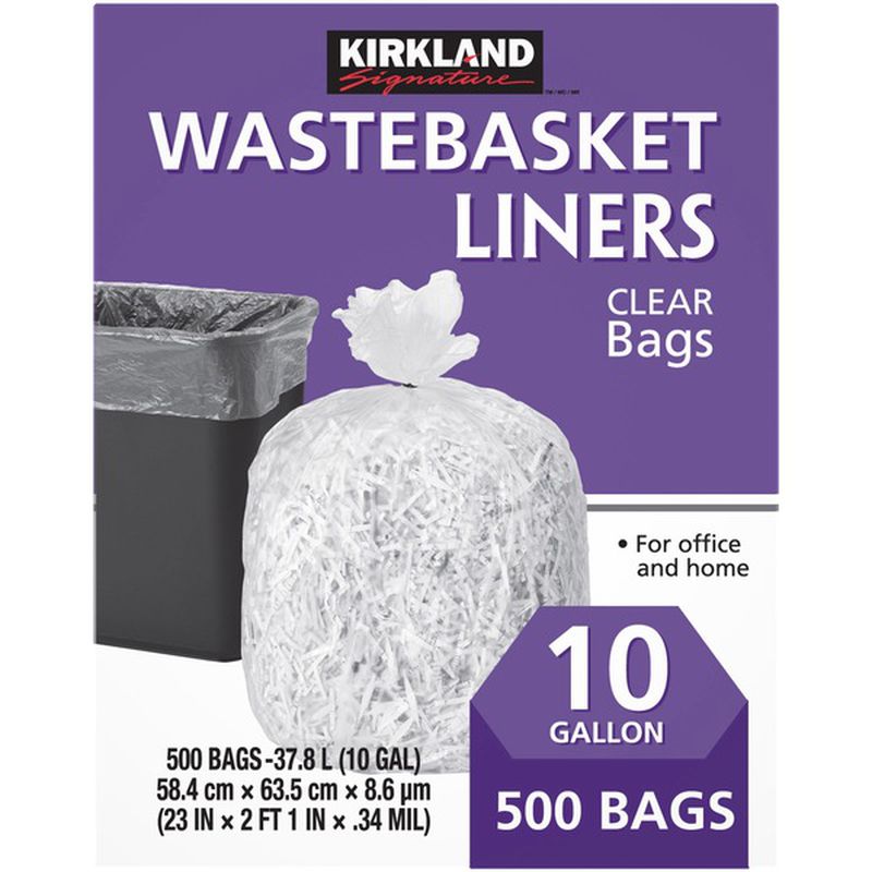 Kirkland Signature Wasterliner 10 Gallon 500 ct