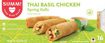 Summ! Thai Basil Chicken Spring Rolls 16 ct