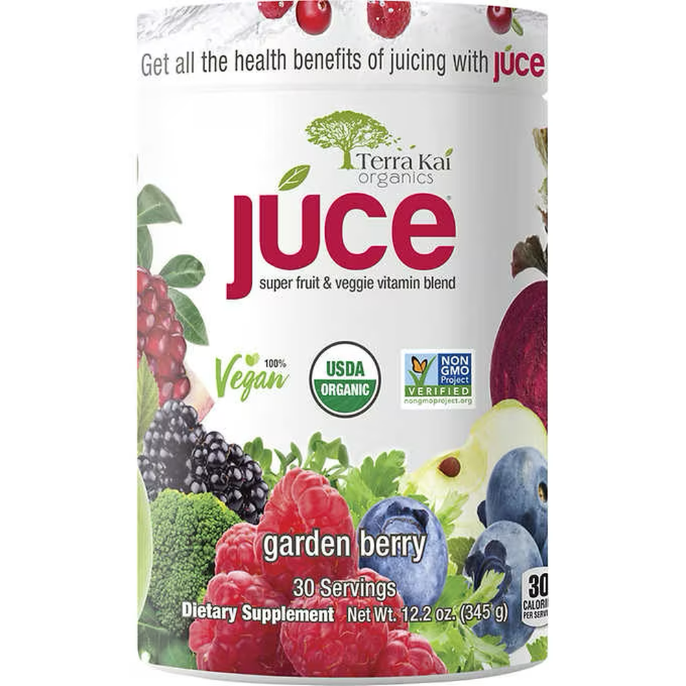 Terra Kai Organic Juce Garden Berry Vitamin Blend 30 servings