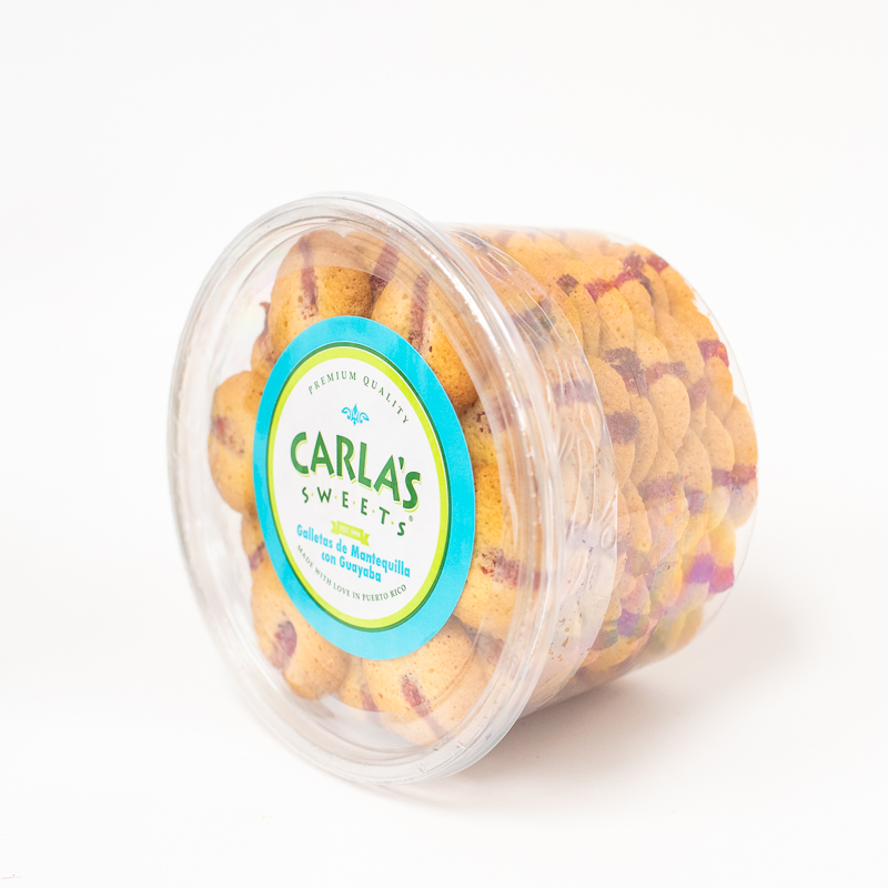 Carla's Sweets Galletas Mantequilla con Guayaba, 18 oz